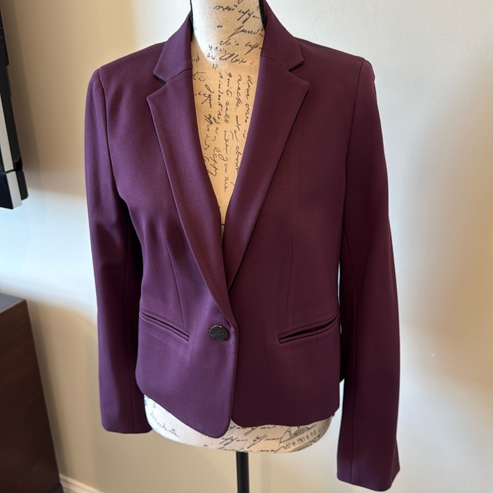 Ann Taylor Twill Blazer